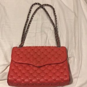 Price drop!Coral Rebecca Minkoff studded chain bag